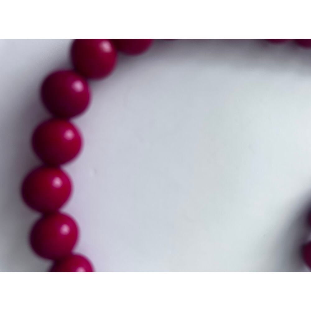Festive Red Christmas Bubble Necklace and Bracelet Set - Picture 6 of 7